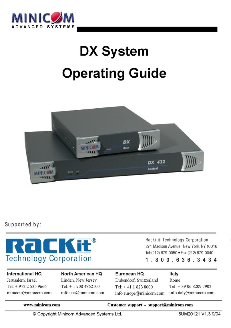 Minicom DX DX 432 operating guide