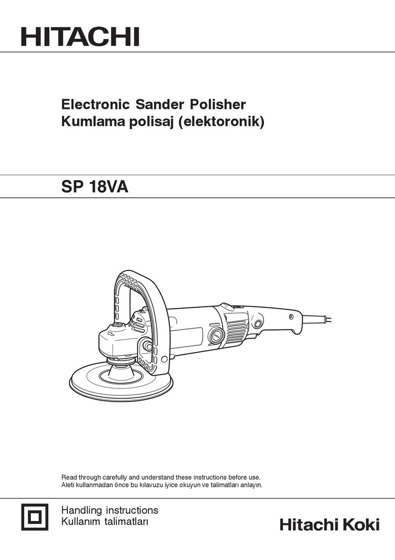 Hitachi SP18VA Handling instructions