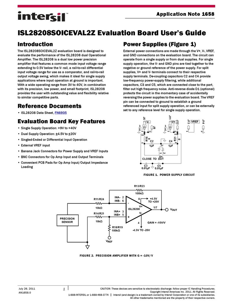 Intersil ISL28208SOICEVAL2Z User manual