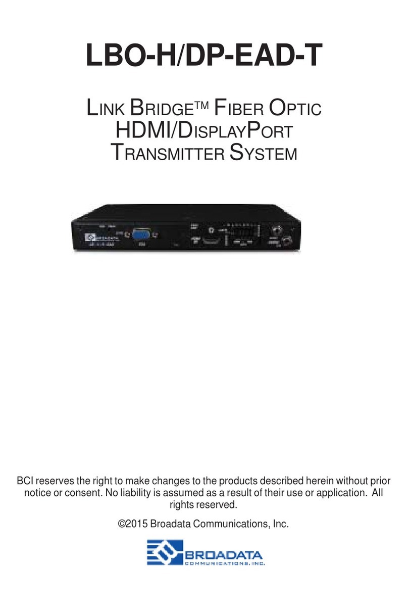 Broadata LBO-H/DP-EAD-T User manual