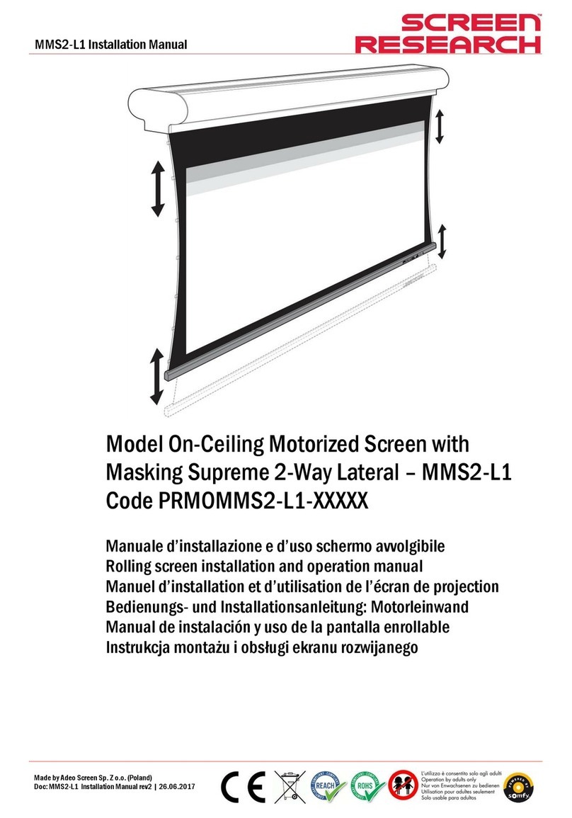 Screen Research MMS2-L1 Installation and operation manual