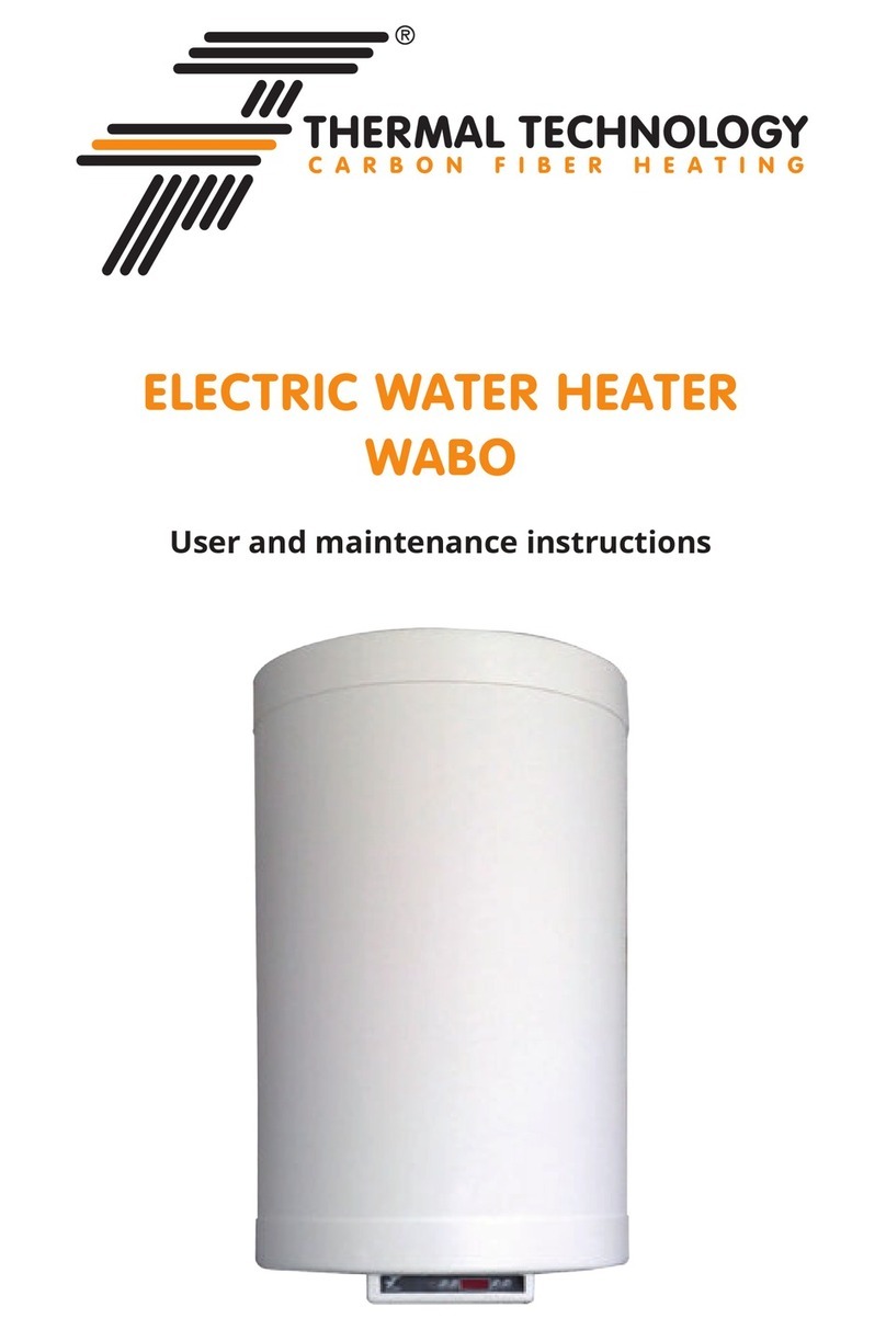 Thermal Technology WABO NTA 50LT User and maintenance instructions