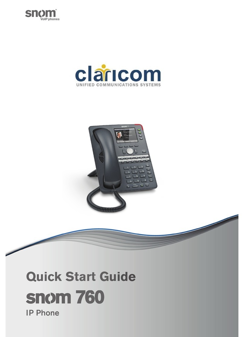 claricom snom 760 quick start guide