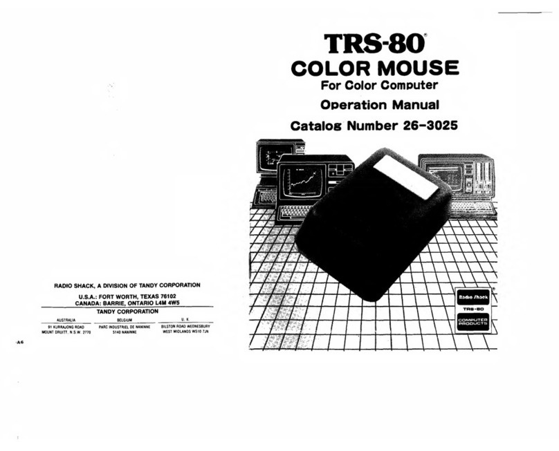 Radio Shack TRS-80 User manual Radio Shack TRS-80 User manual
