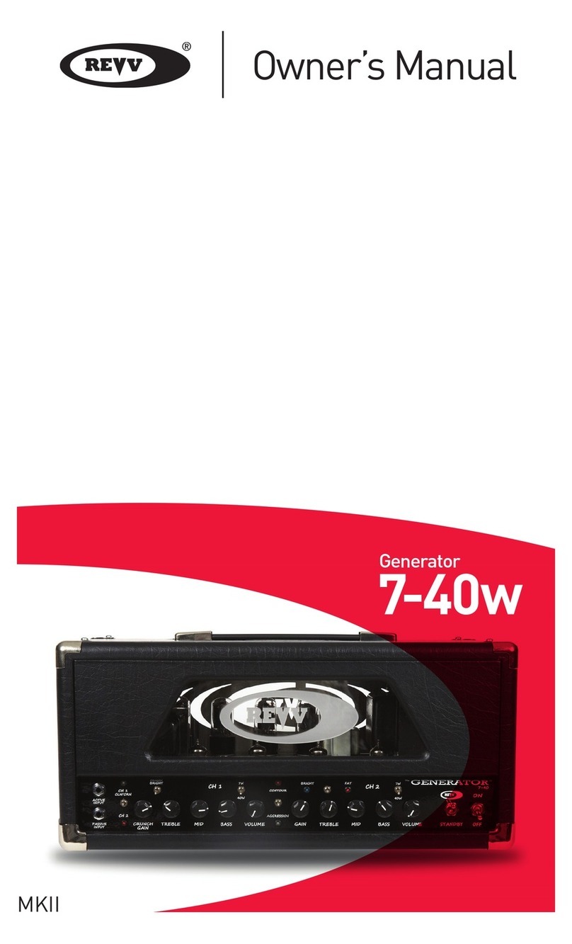 REVV 7-40w MKII owner's manual