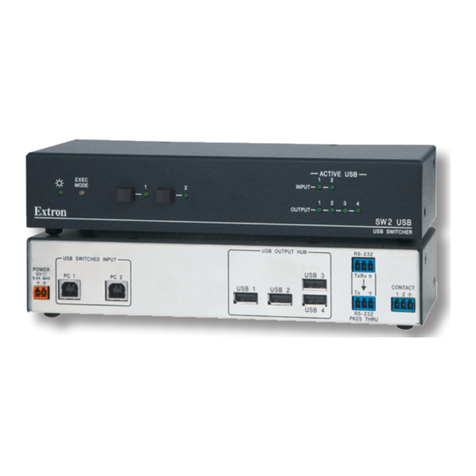 Extron electronics SW2 USB User manual Extron electronics SW2 USB User manual