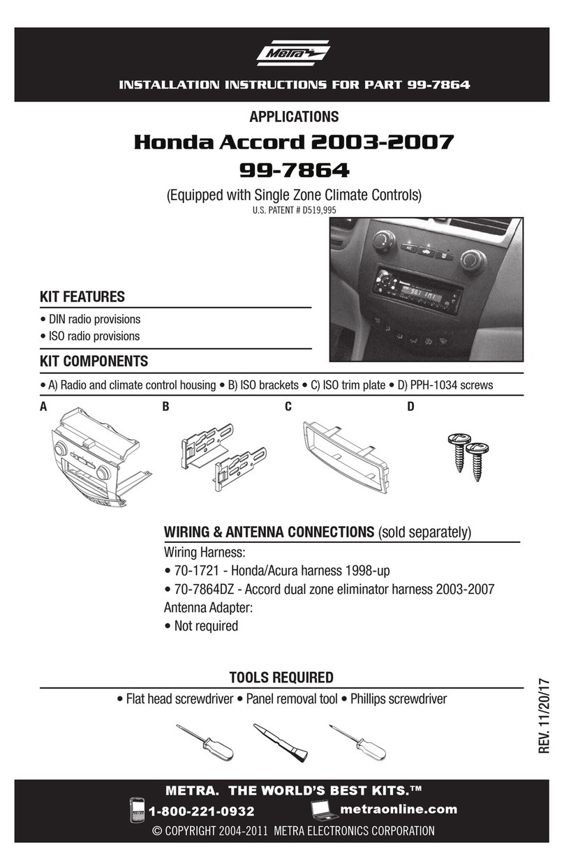 Metra Electronics 99-7864 User manual