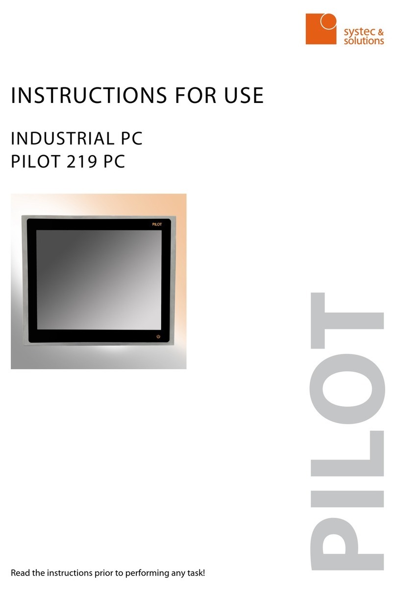 Systec & Solutions PILOT 219 Instructions for use