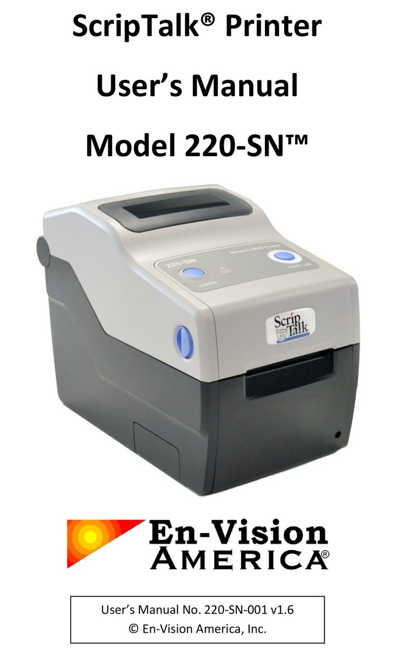 En-Vision America ScripTalk 220-SN user manual En-Vision America ScripTalk 220-SN user manual