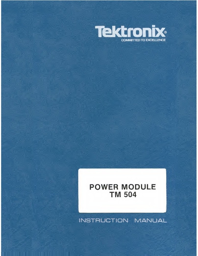 Tektronix TM 504 User manual