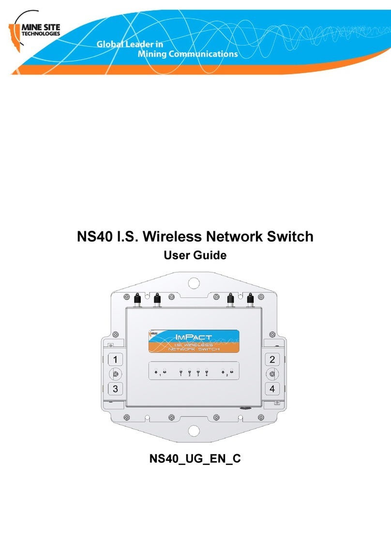 Mine Site Technologies NS40 I.S. User manual