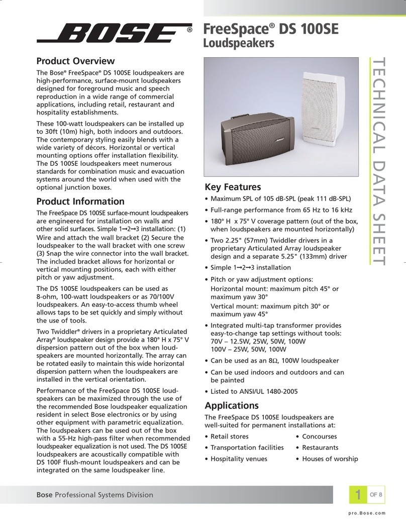 Bose FreeSpace DS 100SE Instruction Manual
