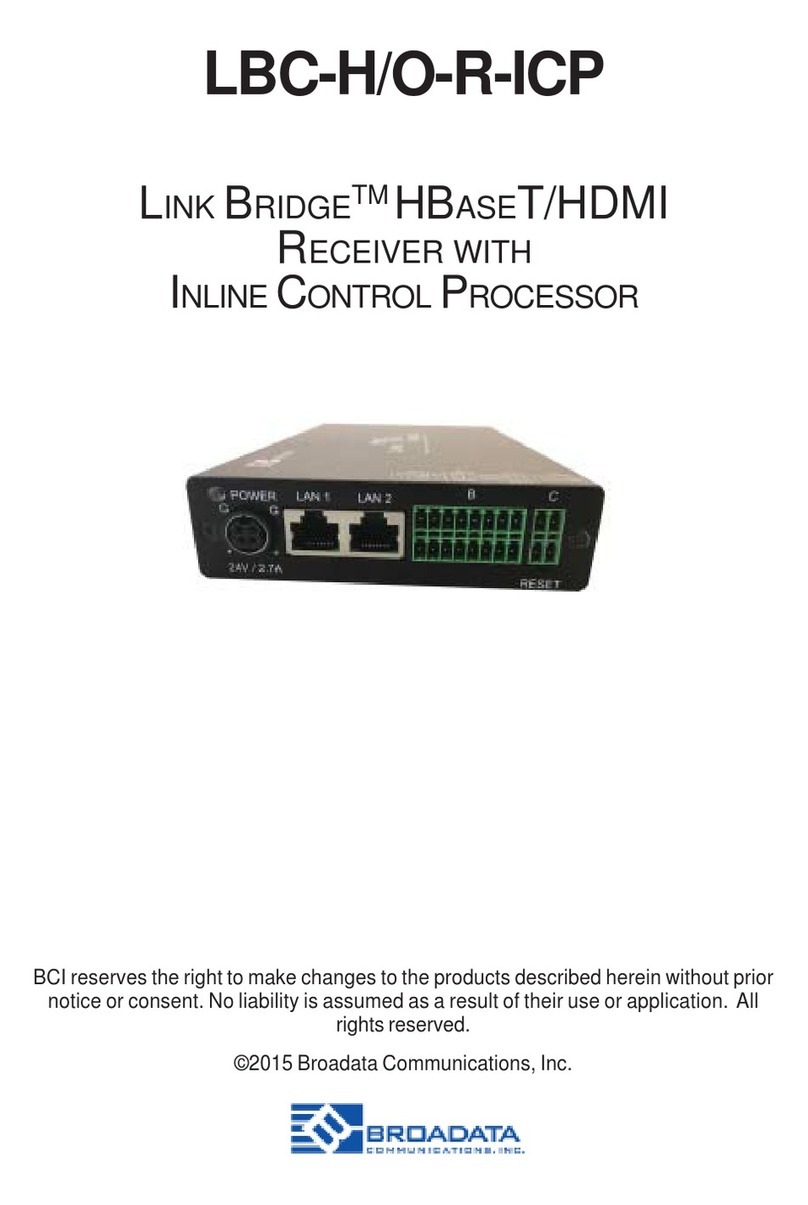 Broadata LBC-H/O-R-ICP User manual