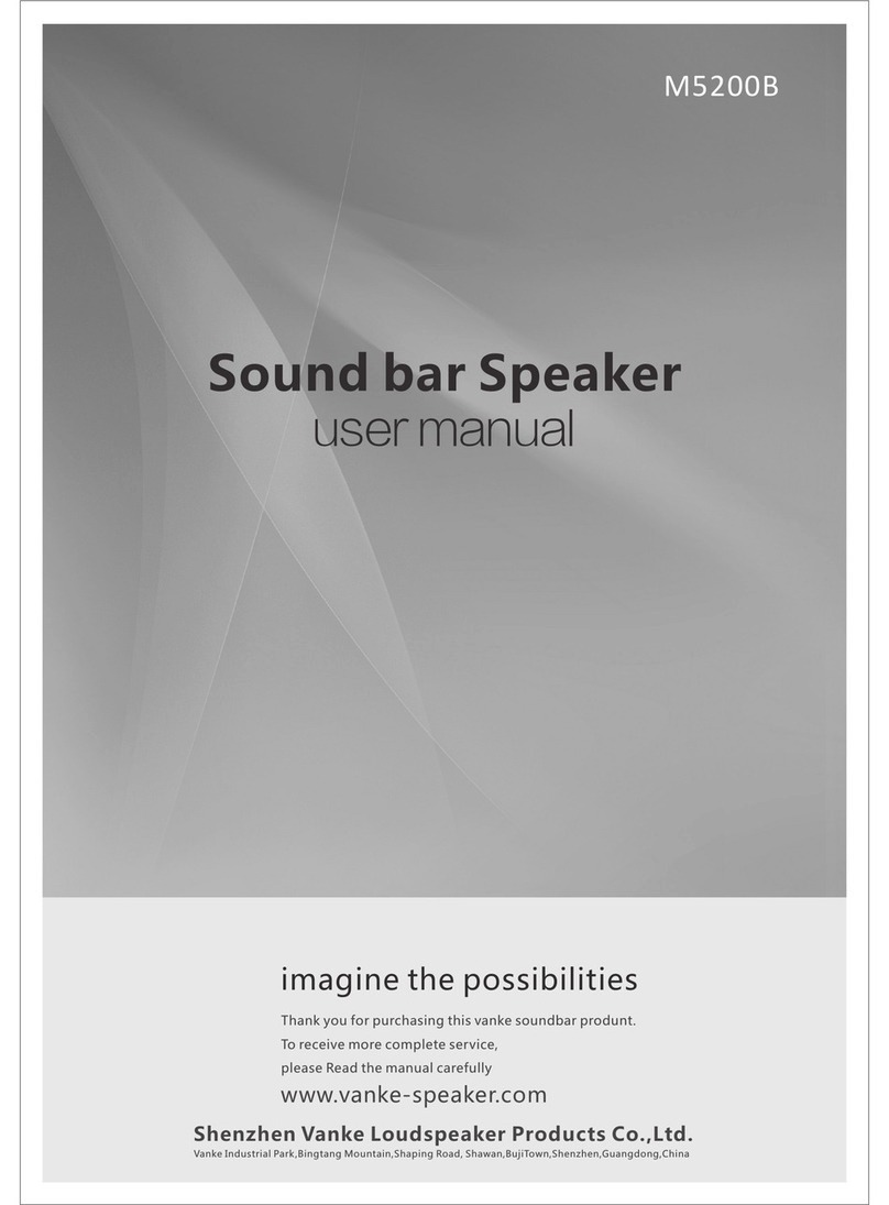 Shenzhen Vanke Loudspeaker Products M5200B user manual