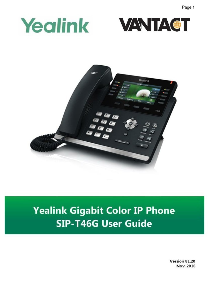 Yealink Yealink SIP-T46G User manual