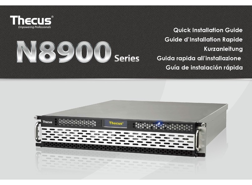 Thecus N8900 series User manual Thecus N8900 series User manual