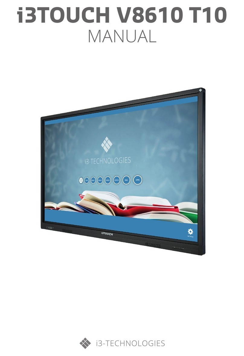 i3-TECHNOLOGIES i3TOUCH V8610 T10 User manual