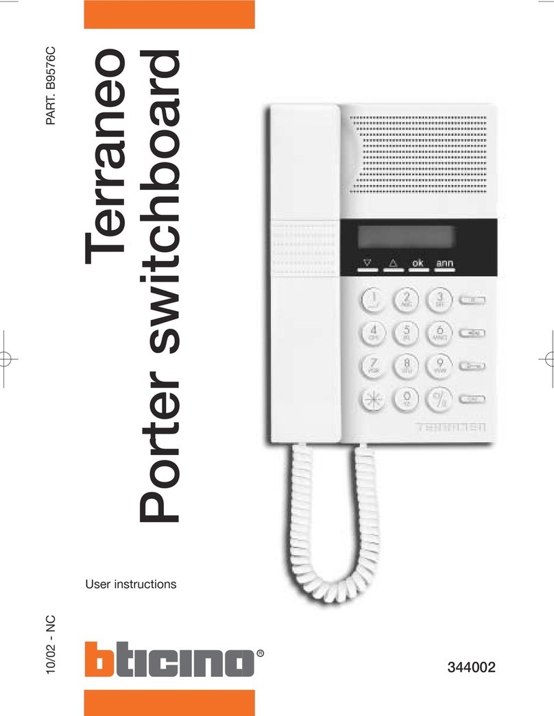 Bticino B9576C User manual