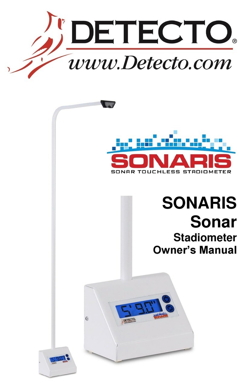 Detecto SONARIS owner's manual