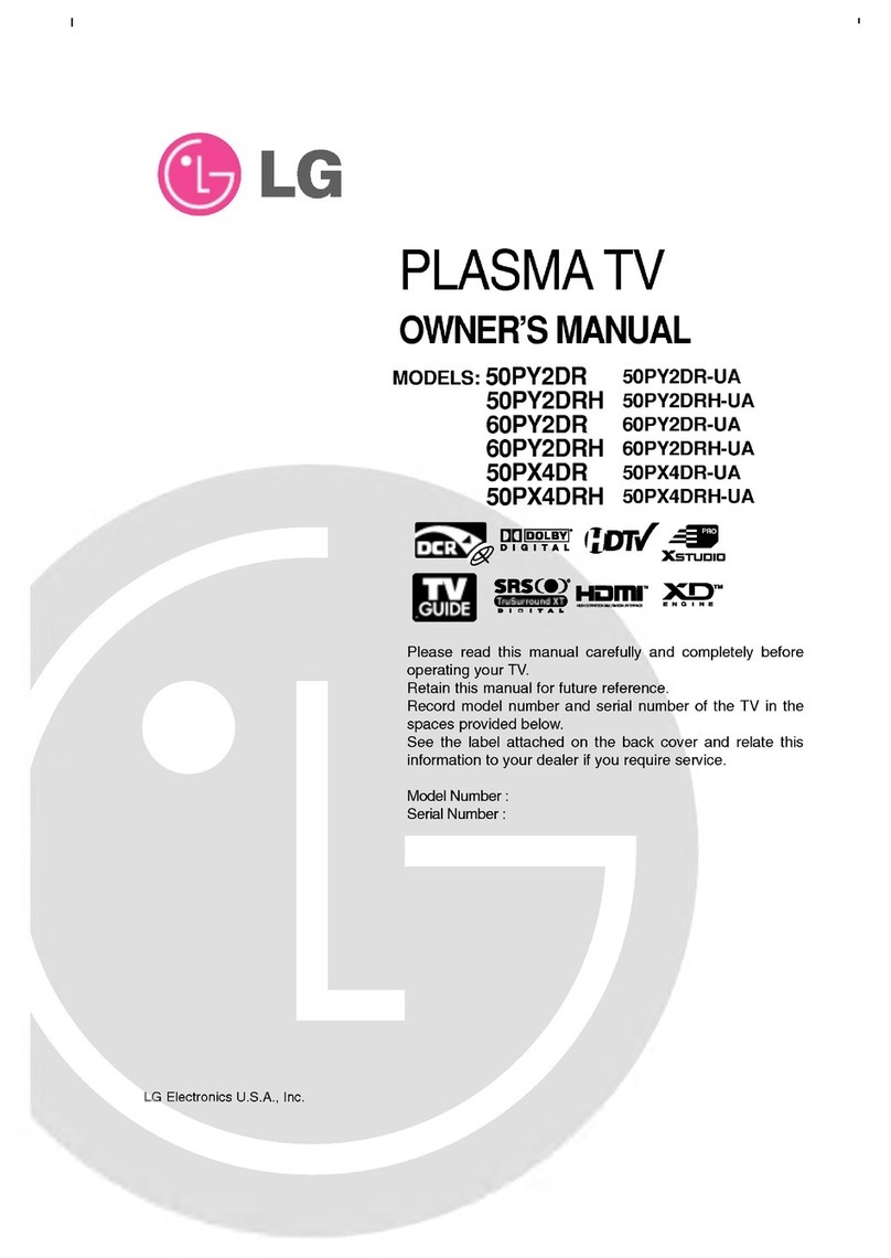 LG 50PY2DR User manual