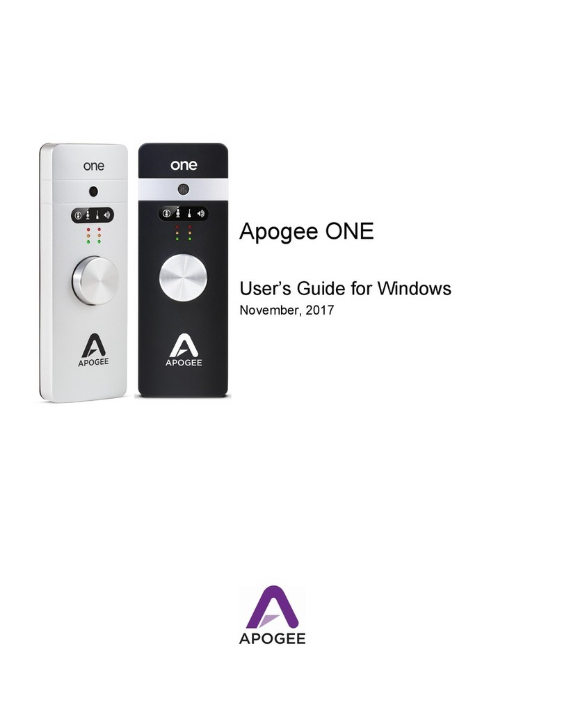 Apogee ONE user guide