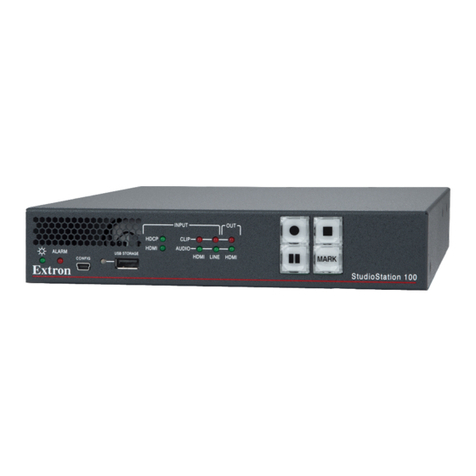 Extron electronics StudioStation 100 user guide