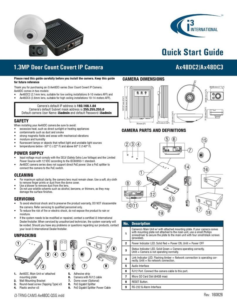 i3 International Ax48DC2 quick start guide