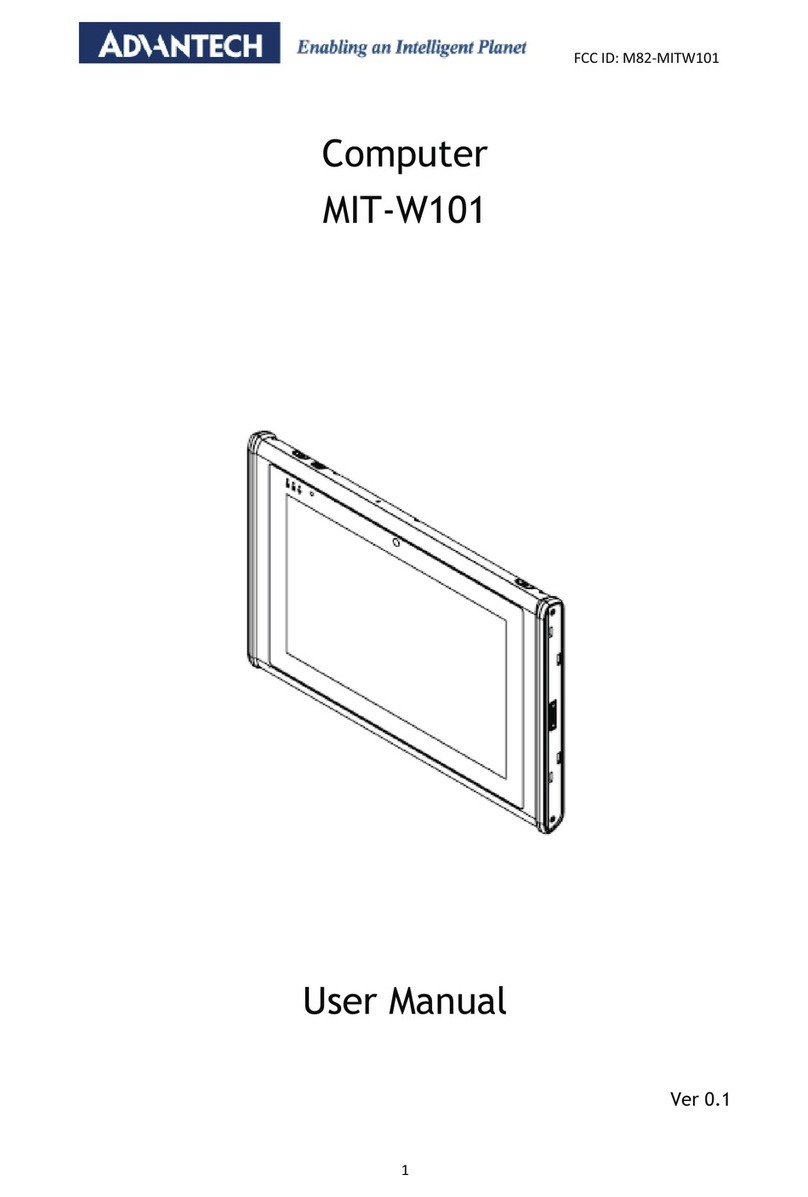 Advantech MIT-W101 User manual