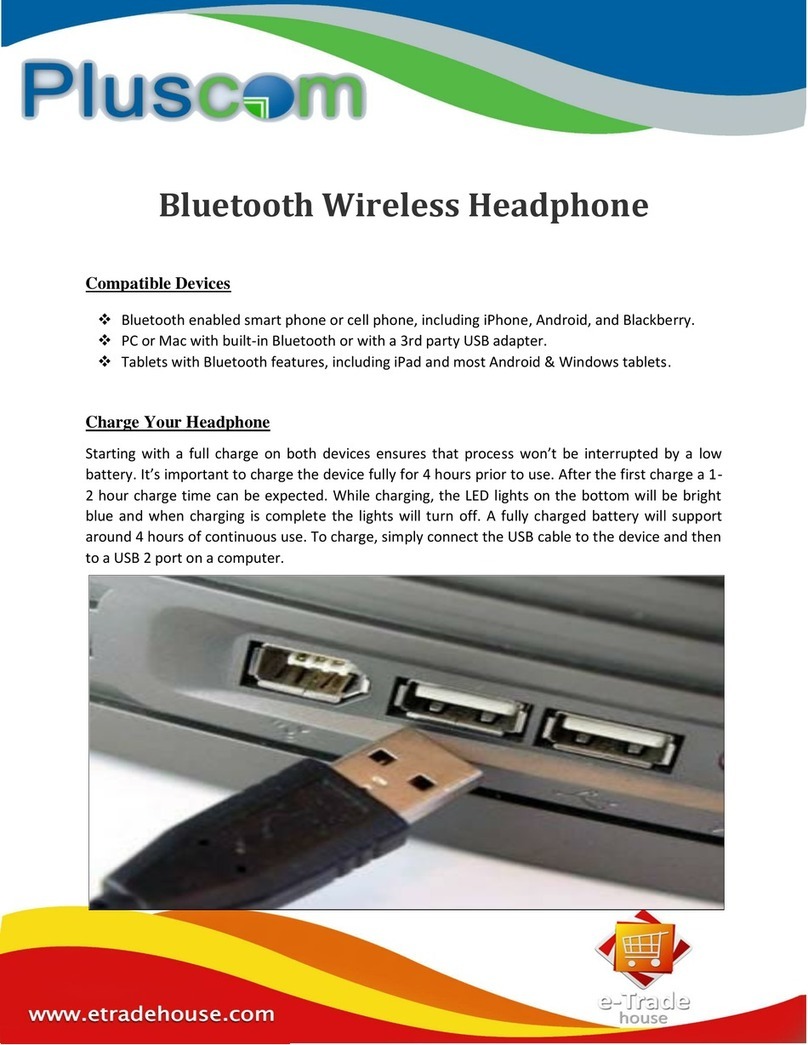 Pluscom BTH10-W manual