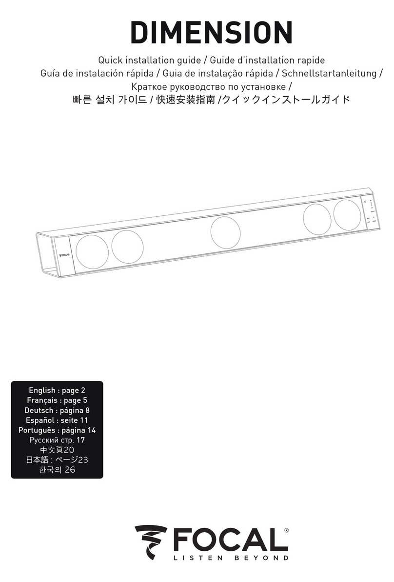 Focal Dimension Quick installation guide
