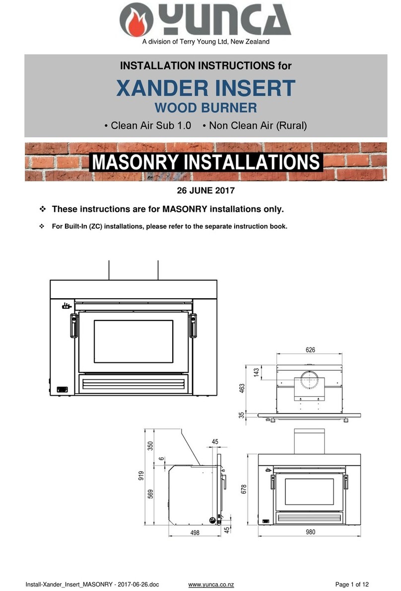 Yunca Heating XANDER INSERT Installation