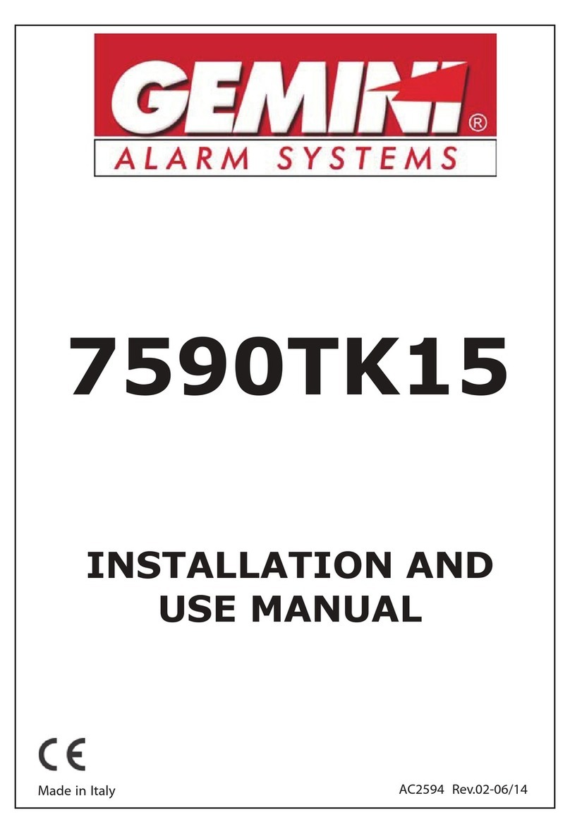 Gemini 7590TK15 Installation and use manual