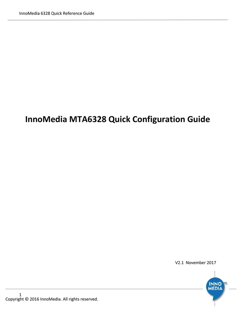 InnoMedia MTA6328 Quick configuration guide