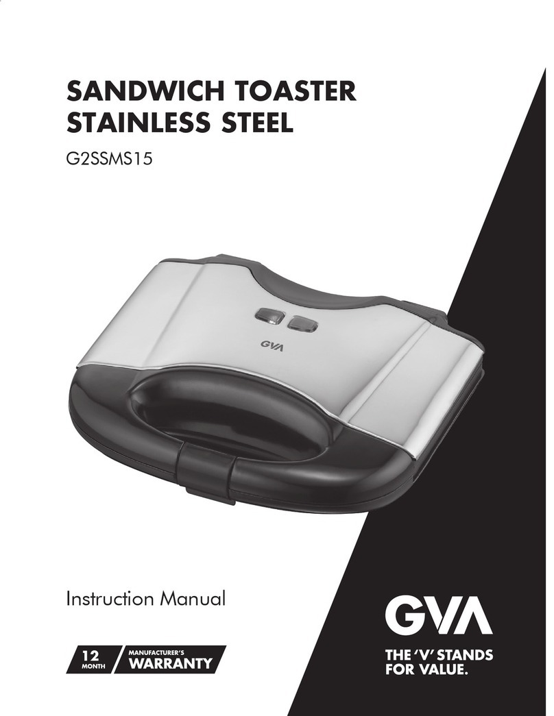 GVA G2SSMS15 instruction manual