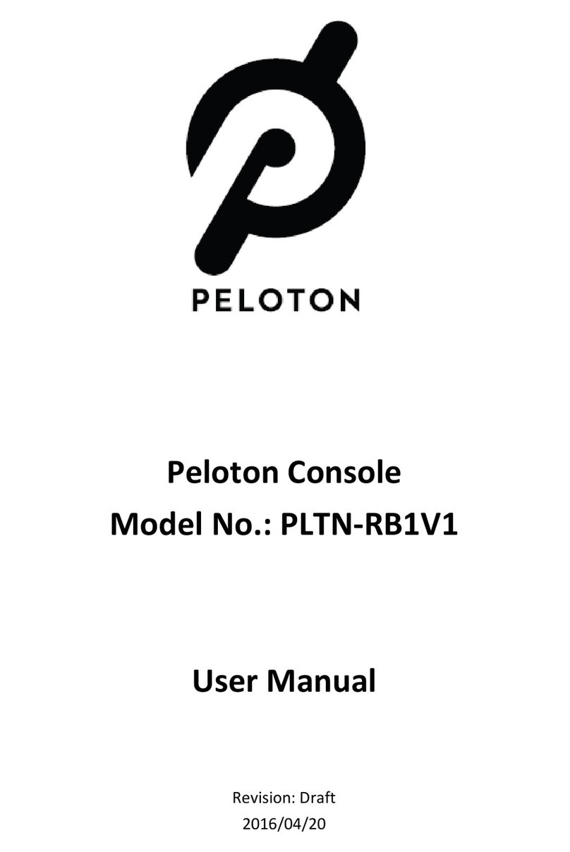 Peloton PLTN-RB1V1 user manual