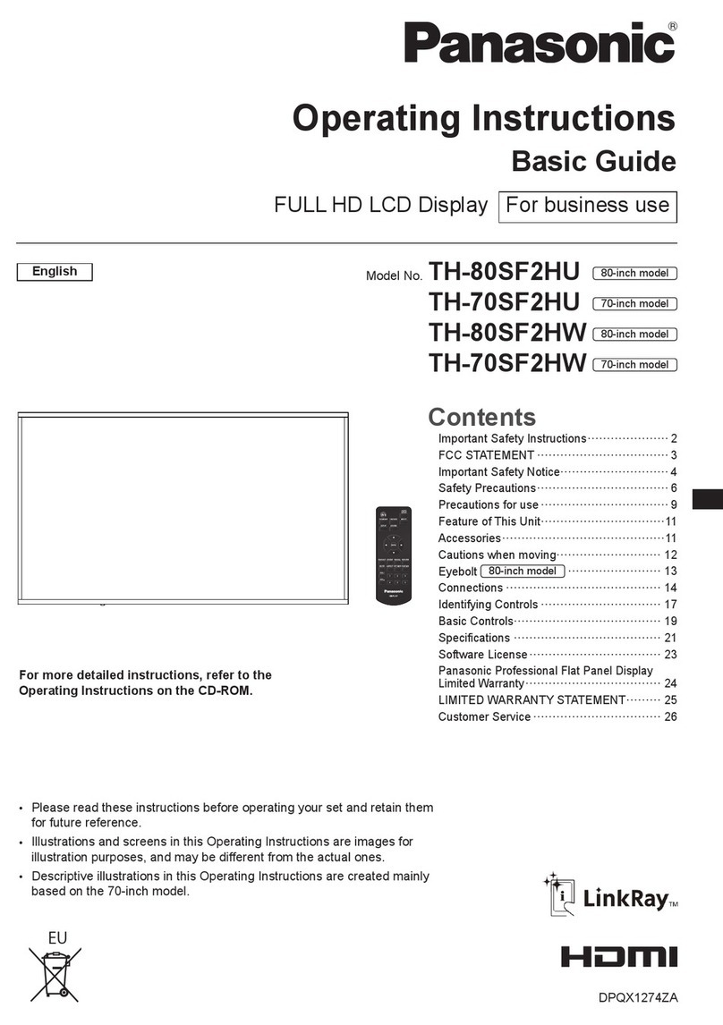 Panasonic TH-80SF2HU User manual