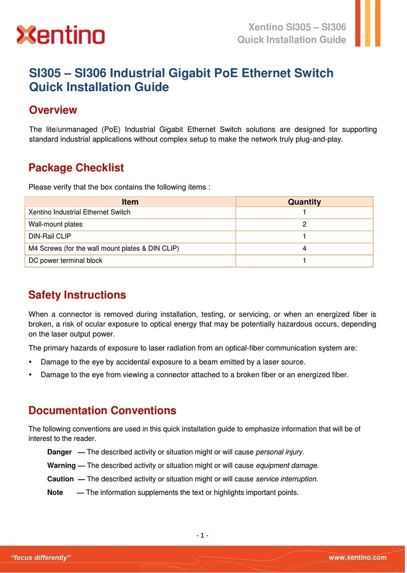 Xentino SI306 Quick installation guide