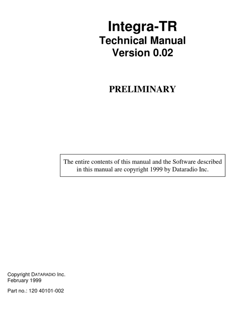 Dataradio Integra-TR User manual