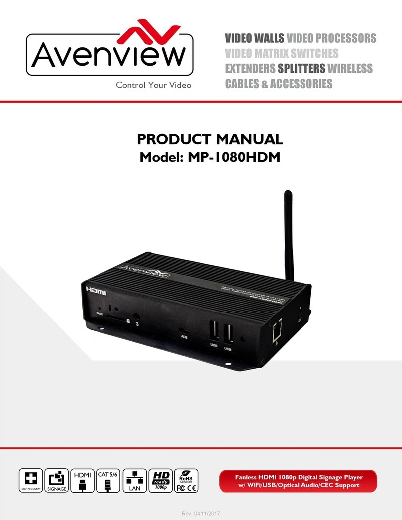 Avenview MP-1080HDM User manual