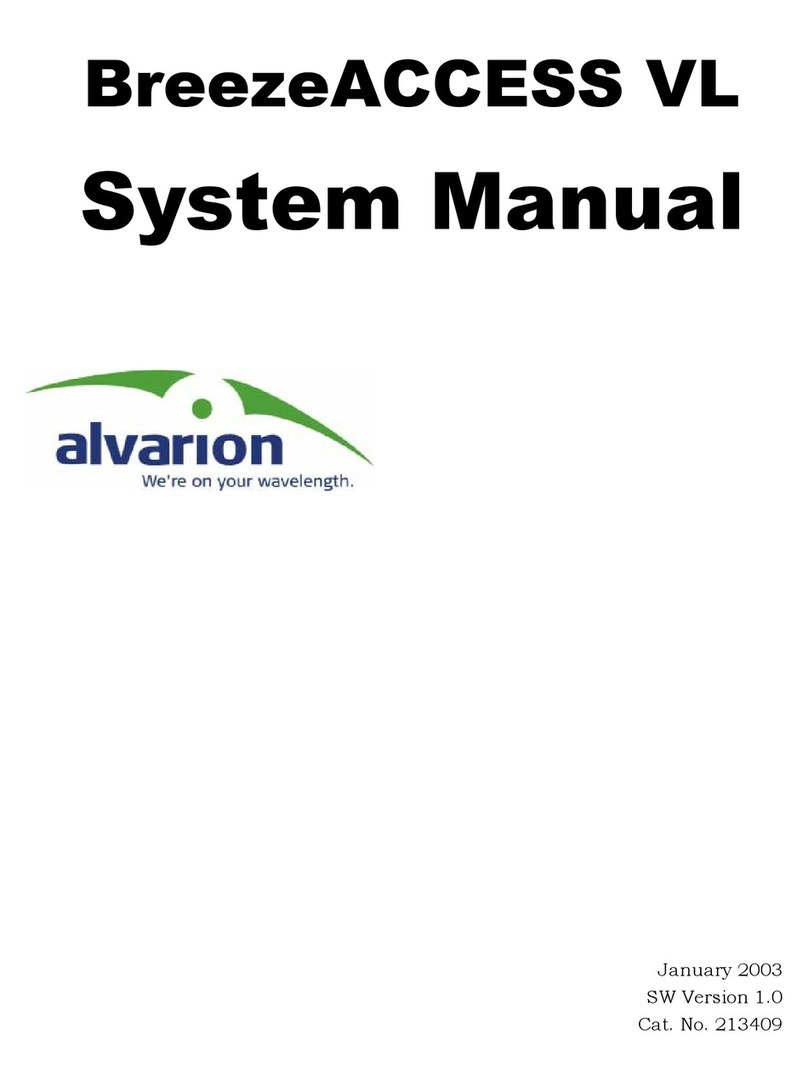 Alvarion BreezeACCESS VL 5.4 User guide