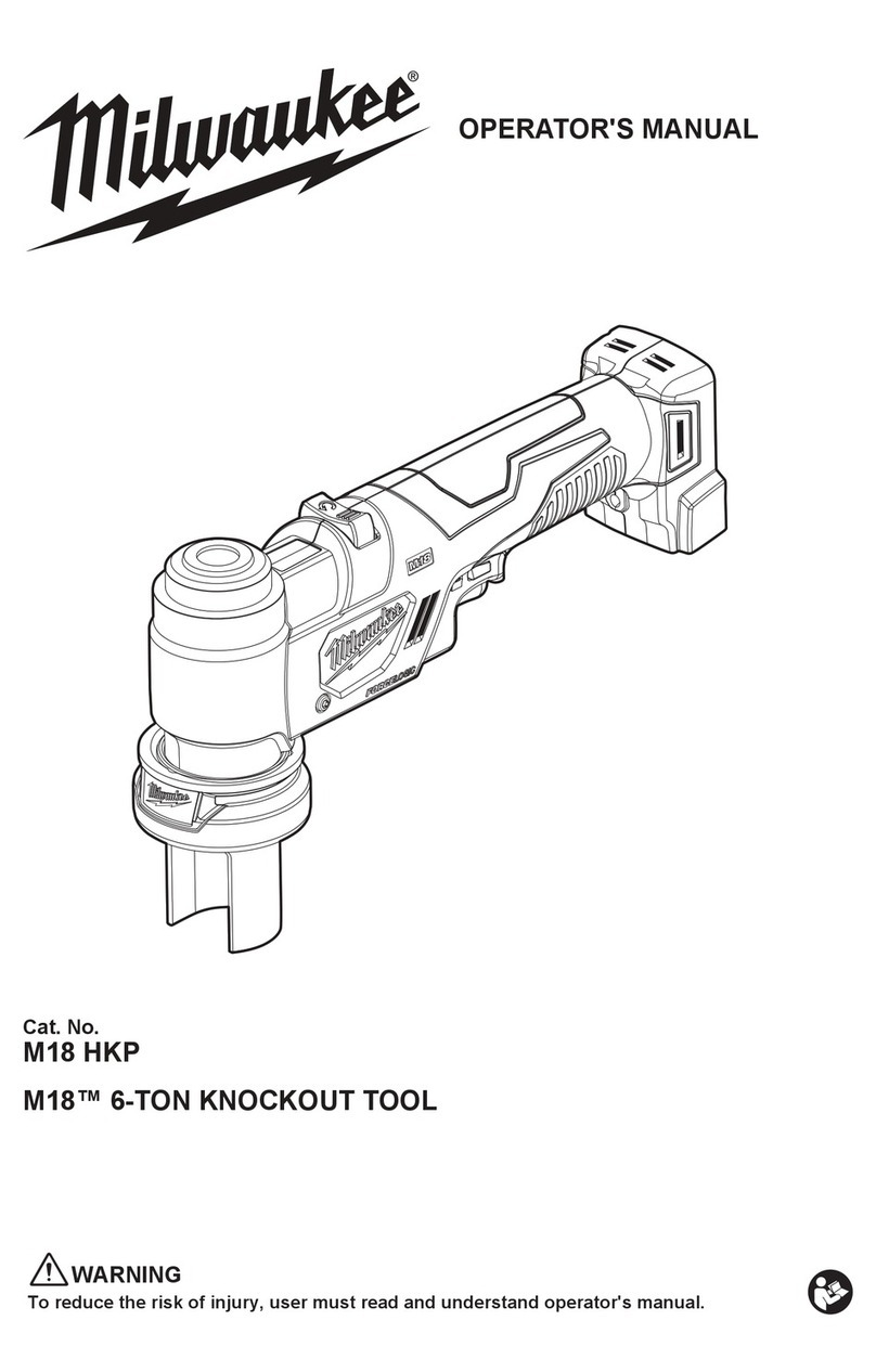 Milwaukee M18 HKP Operator's manual