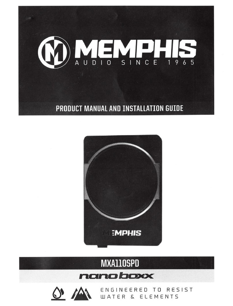 Memphis nanoboxx MXA110SPD User manual