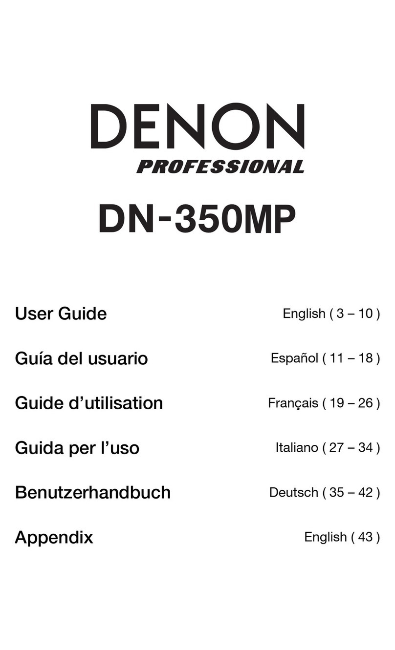Denon DN-350MP User manual