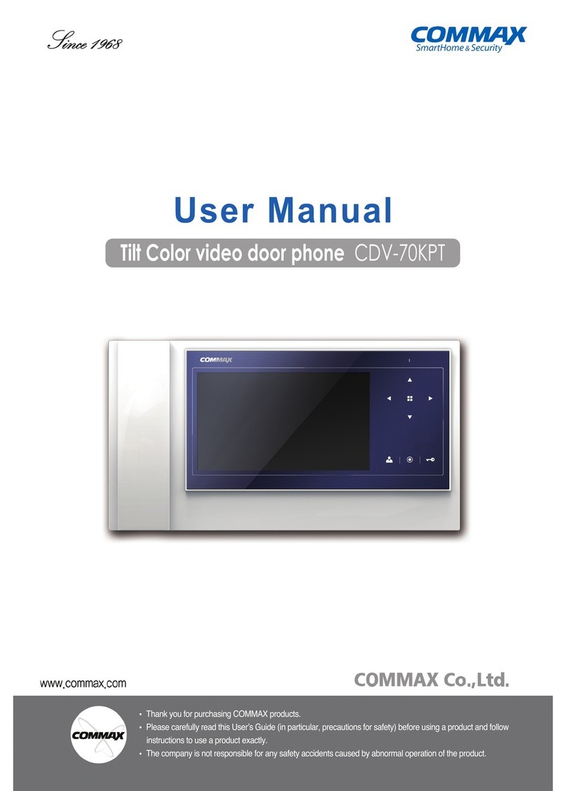 Commax CDV-70KPT user manual