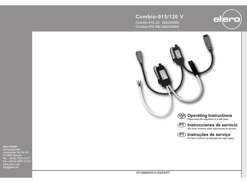 elero Combio-915 JA operating instructions