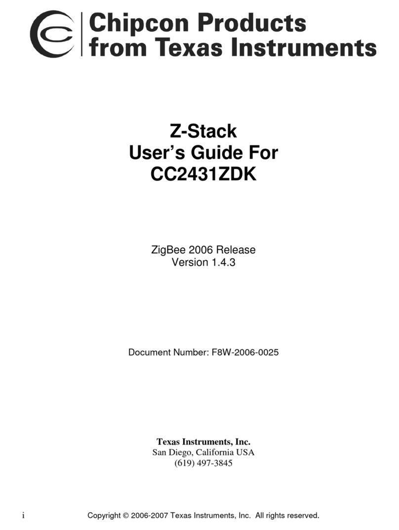 Texas Instruments CC2431ZDK User manual
