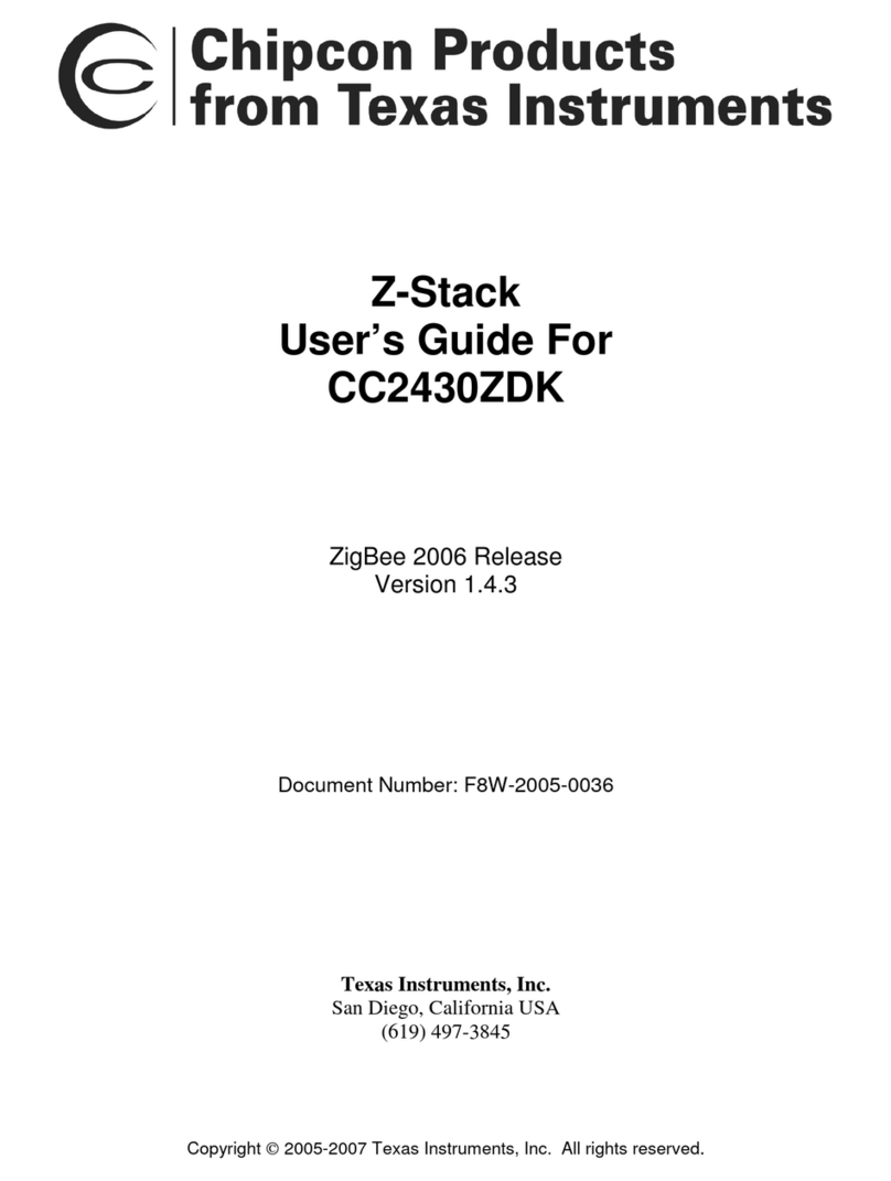 Texas Instruments CC2430ZDK User manual