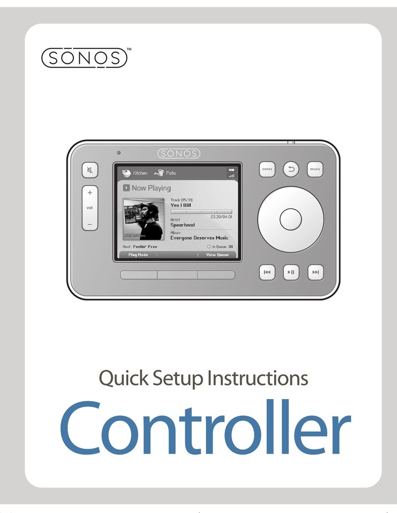 Sonos Controller CR100 Quick setup instructions