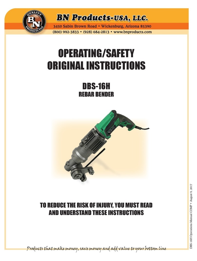 BN Products DBS-16H Operating and safety instructions