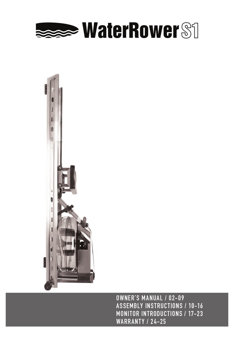WaterRower S1 User manual